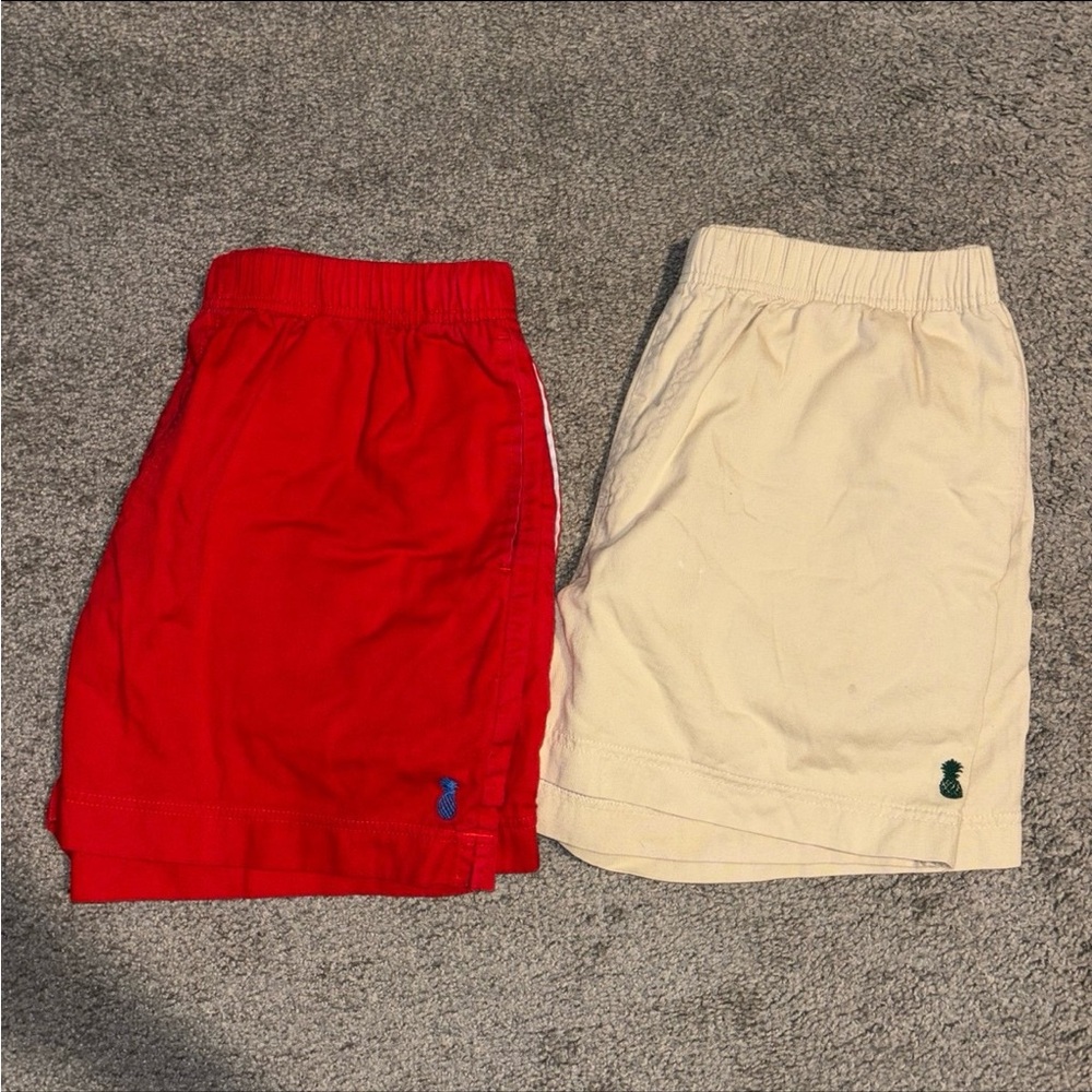 Chubbies Red and Cream Shorts